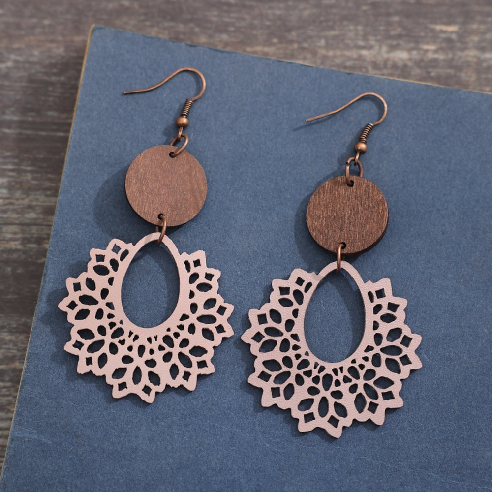 
                      
                        Geometric Cutout Dangle Earrings
                      
                    