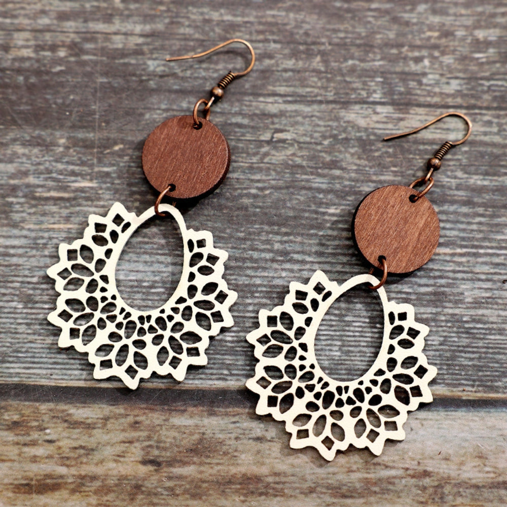 
                      
                        Geometric Cutout Dangle Earrings
                      
                    