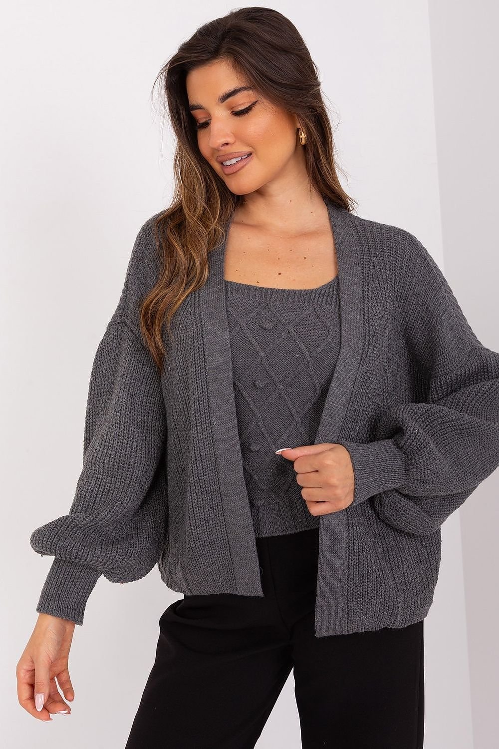 Badu Twinset Buff Long Sleeve Cardigan