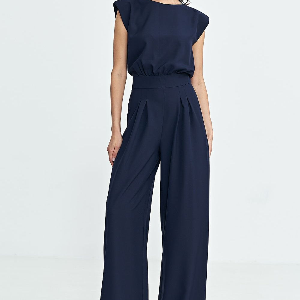 Riviera Boat Neck Palazzo Jumpsuit