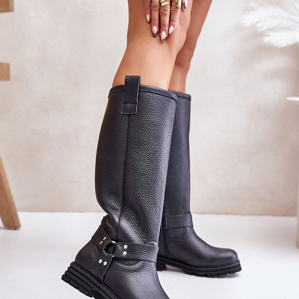 Stylish Knee-High Suede Boots