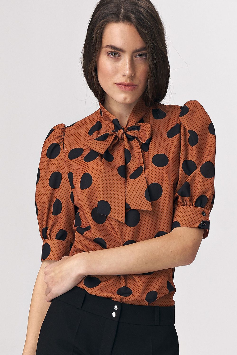 Viscose Bound Neckline Blouse