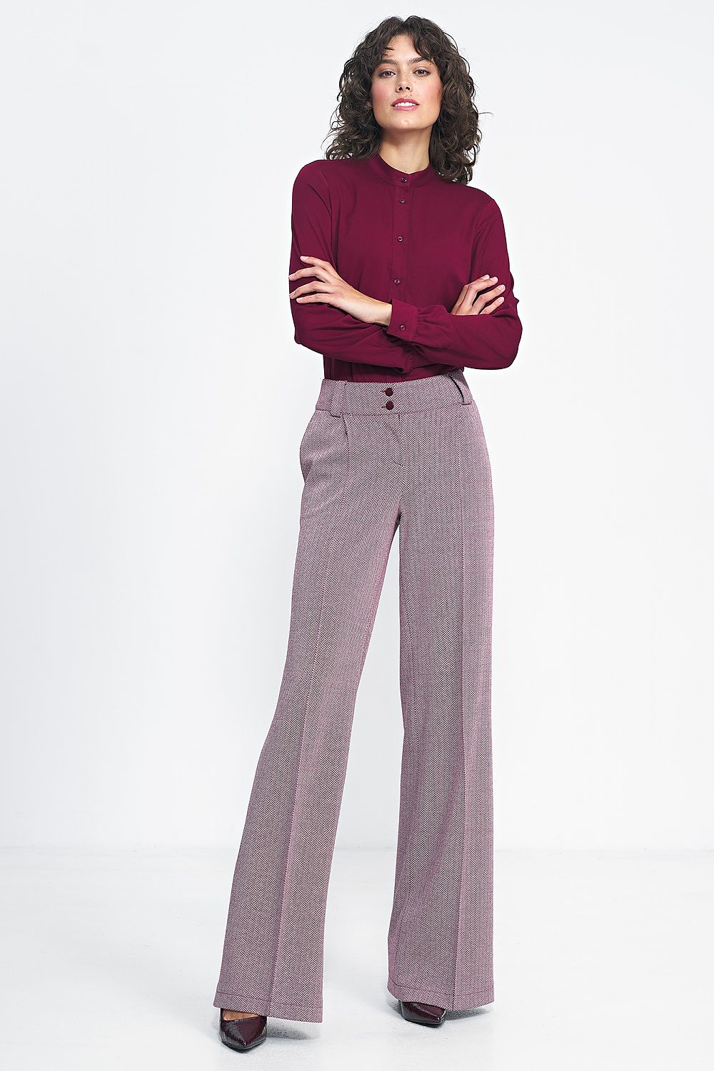 Stylish Slim Fitting Silhouette Trousers